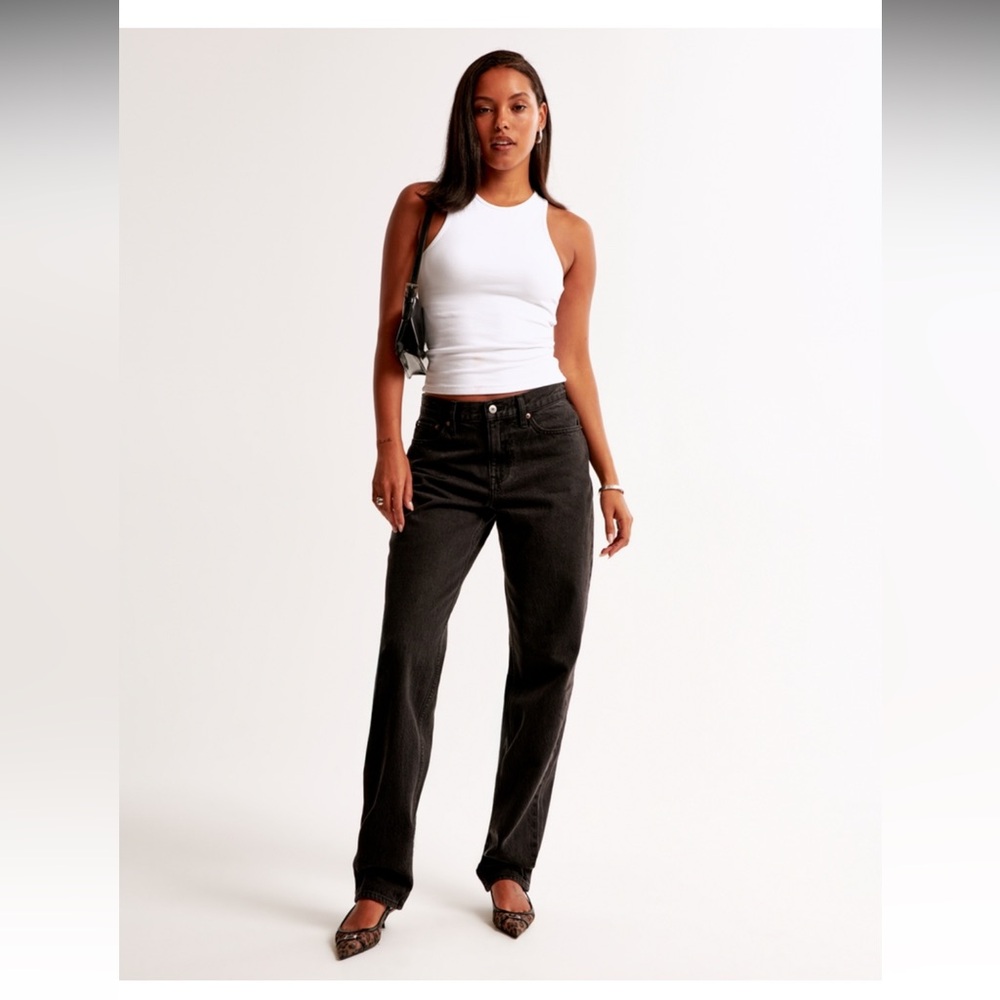 A&F Low Rise Stacked Taper Jean NWT